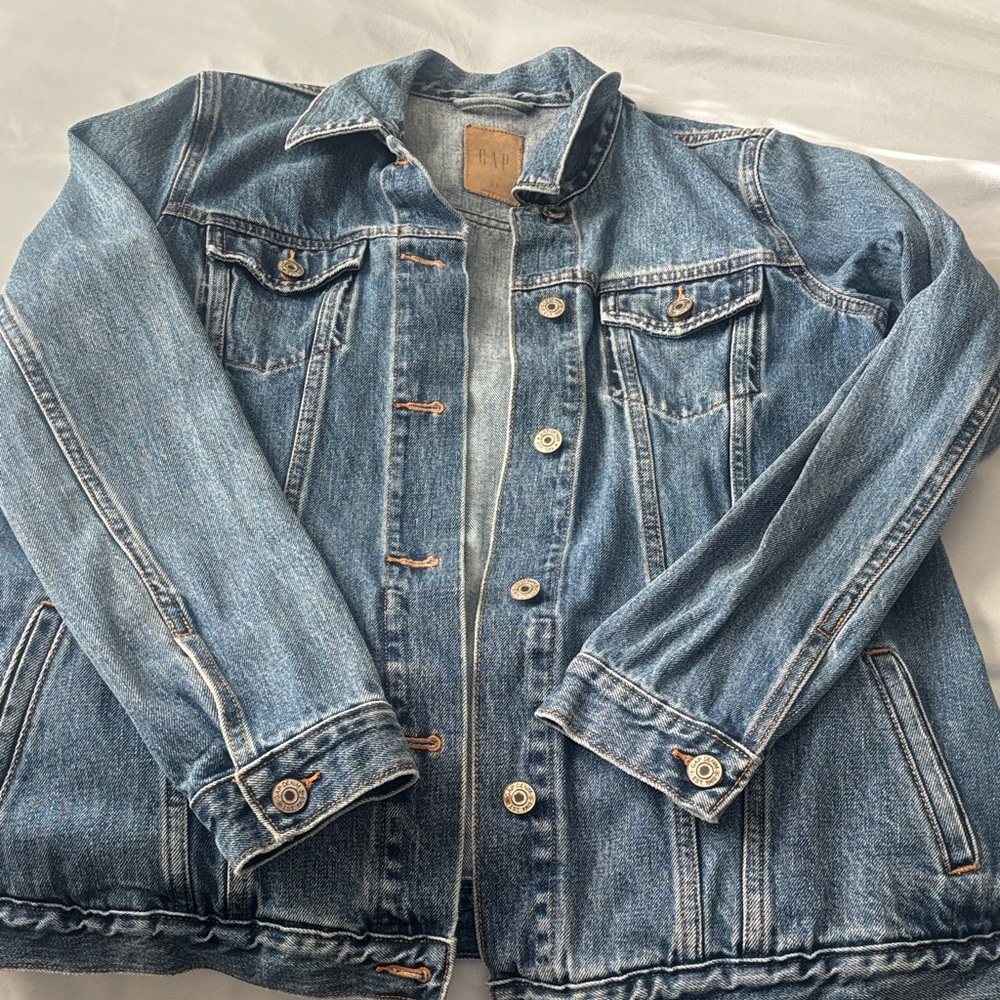 GAP Blue Denim Jacket with Button Details